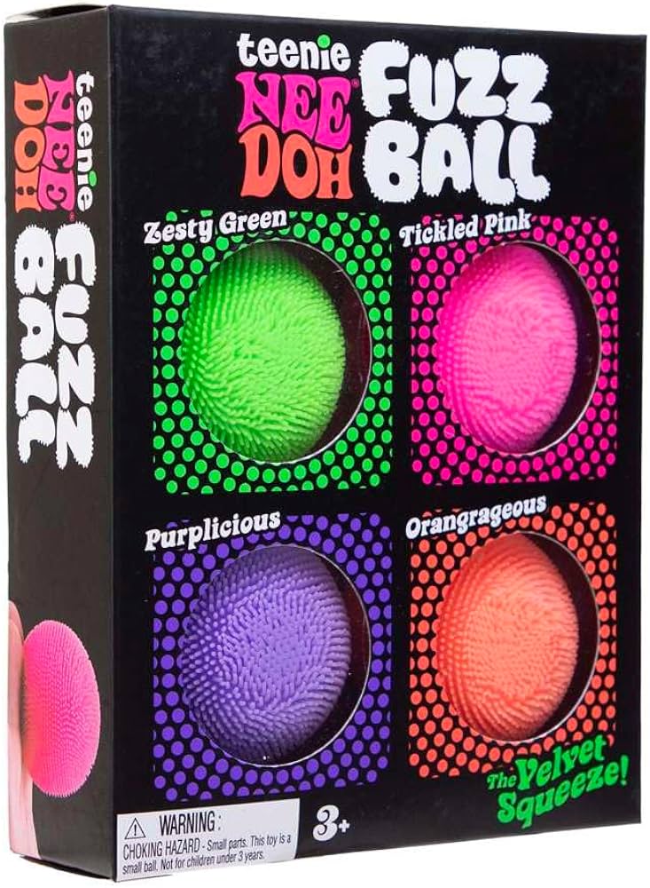 Needoh - Teenie Fuzz Ball 4-Pack