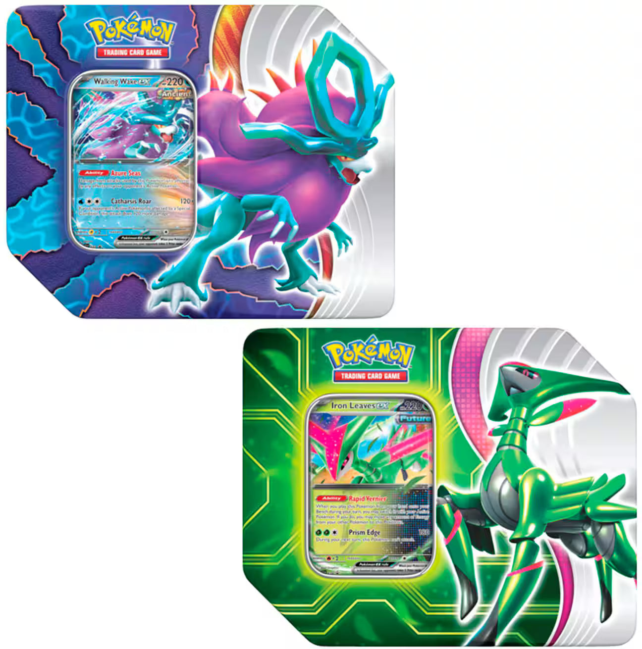 Pokemon - Paradox Clash Tin (Walking Wake & Iron Leaves)