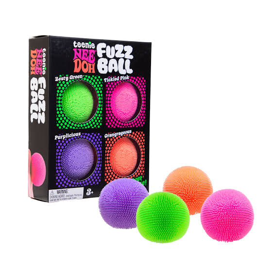 Needoh - Teenie Fuzz Ball 4-Pack