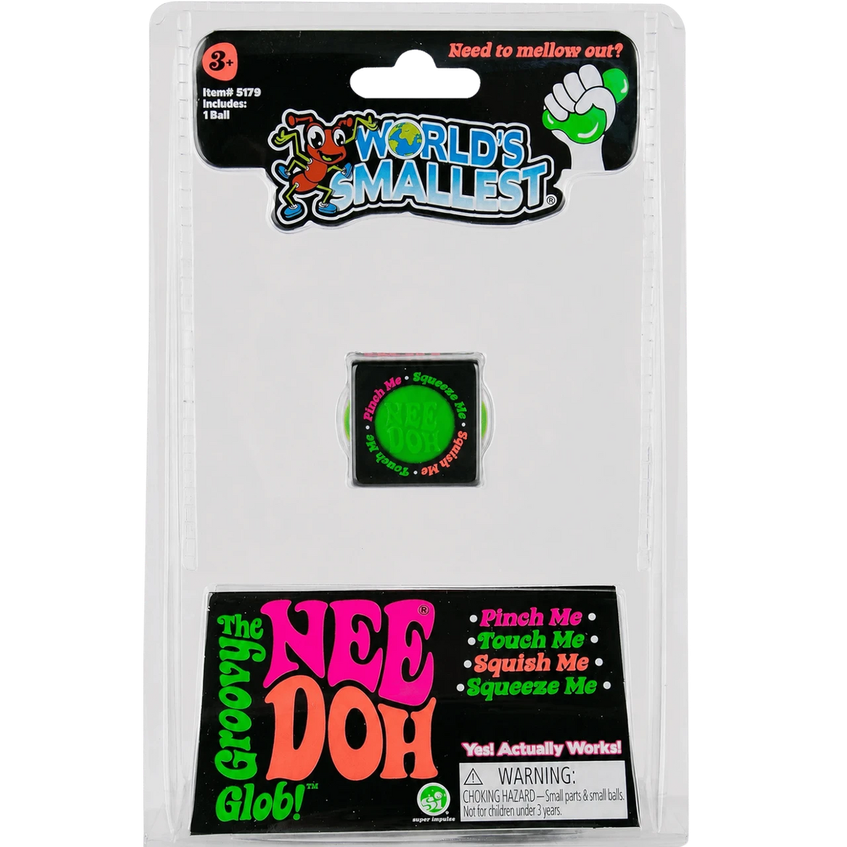 World’s Smallest Groovy Glob Needoh - Green