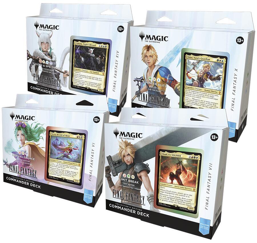 Magic: The Gathering - Final Fantasy Collector Commander Deck Box's (Set of 4)