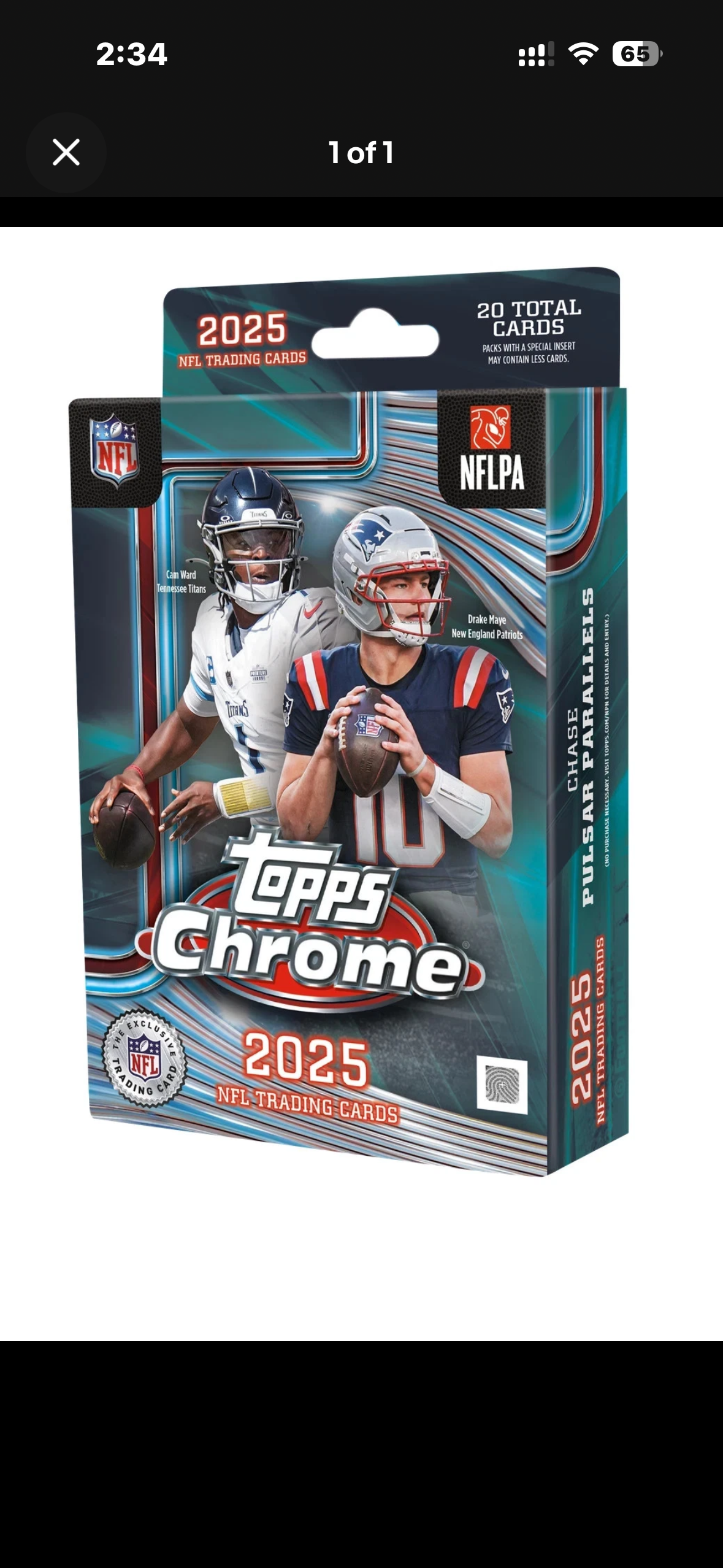 Football - Topps Chrome 2025 Hanger